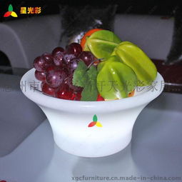 遙控變色七彩LED發(fā)光果盤 點(diǎn)亮婚慶與家居的藝術(shù)品
